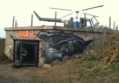 helicopter mural