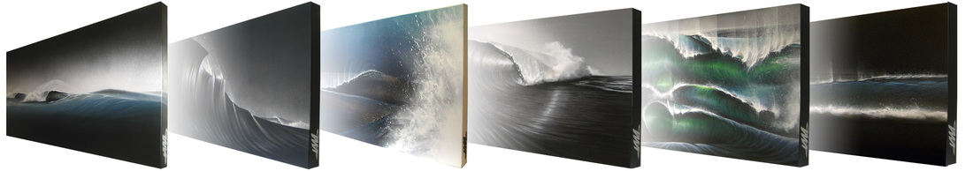 surf art wave paintings
